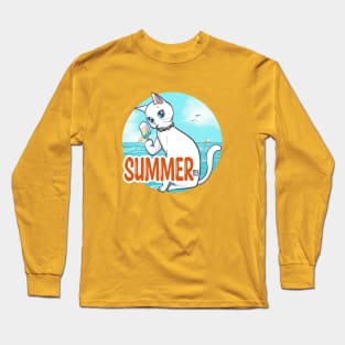 Summer With Popsicle Long Sleeve T-Shirt